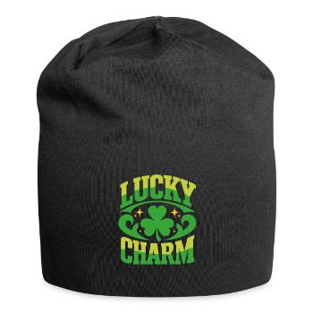 Porte-bonheur - Saint-Patrick - Irlande - Bonnet en jersey - noir - Devant