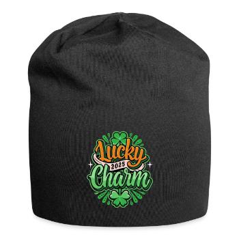 Lucky Charm - St. Patrick's Day - Ireland - Jersey Beanie - black - Front