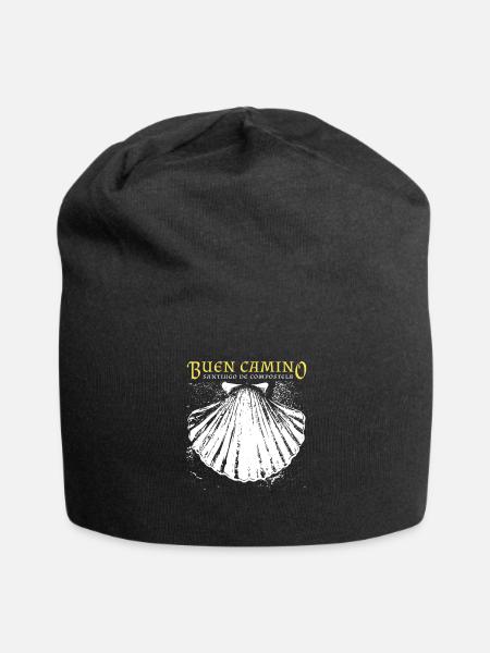 Buen Camino, Jakobsmuschel, Santiago de Compostela - Jersey-Beanie - Schwarz