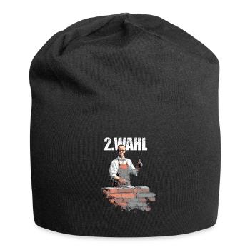 Merz - 2. Wahl Kanzler - nein zu Merz - Jersey-Beanie - Schwarz - Vorne