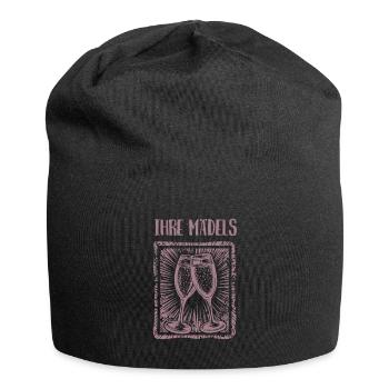 JGA - Ihre Madels - individueller Name - Jersey-Beanie - Schwarz - Vorne