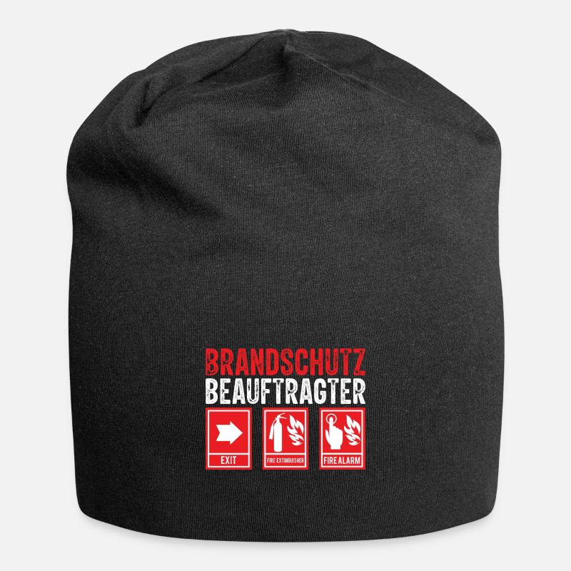 Brandschutz Brandschutzbeauftragter Beruf - Jersey-Beanie - Schwarz