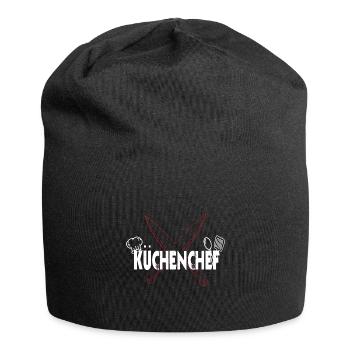 Kochen Koch Küchenchef Design - Jersey-Beanie - Schwarz - Vorne