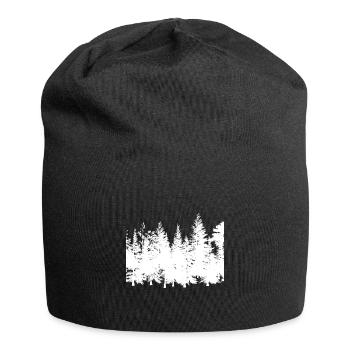 Forest Outline - Jersey Beanie - black - Front