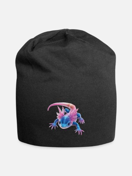 Axolotl - Jersey-Beanie - Schwarz
