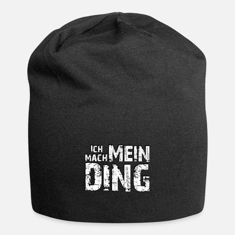 Ich mach mein Ding / Spruch / Geschenk / Idee - Jersey-Beanie - Schwarz