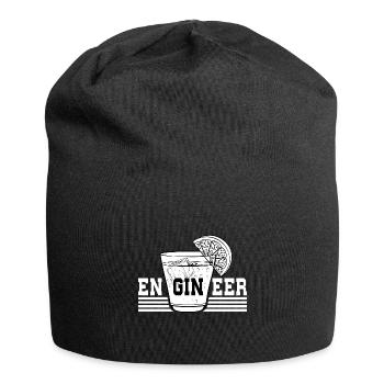 lustiges Gintrinker Geschenkidee Gin Ingenieur - Jersey-Beanie - Schwarz - Vorne
