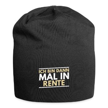 Rentner ich bin dann mal in Rente Renteneintritt - Jersey-Beanie - Schwarz - Vorne