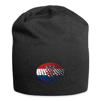 Kroatien Flagge Adria Zagreb Kroatische Fahne - Jersey-Beanie - Schwarz - Vorne