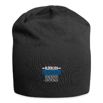 Glücklich geschieden 2022 Scheidung Exfrau Exmann - Jersey-Beanie - Schwarz - Vorne