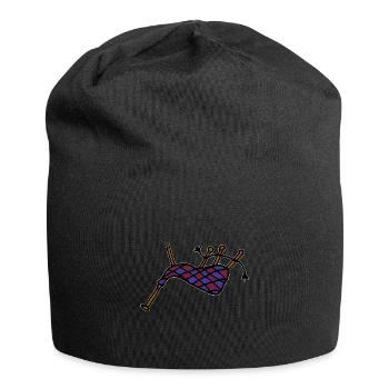 Dudelsack - Jersey-Beanie - Schwarz - Vorne
