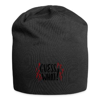 Guess What Errate Junge oder Mädchen Schwanger - Jersey-Beanie - Schwarz - Vorne