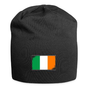 Ireland Flag Vintage Irish Flag Dublin - Jersey Beanie - black - Front