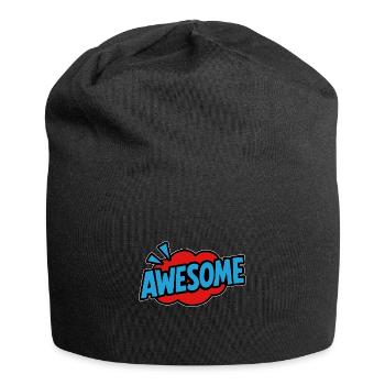 Awesome Retro Lettering Comic - Jersey Beanie - black - Front