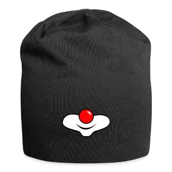 ROTE NASE. - CLOWN. - HUMOR. - GEBURTSTAG. Party - Jersey-Beanie - Schwarz - Vorne