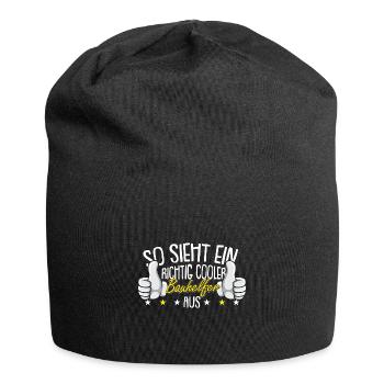Hausbau Bauhelfer Richtfest - Jersey-Beanie - Schwarz - Vorne