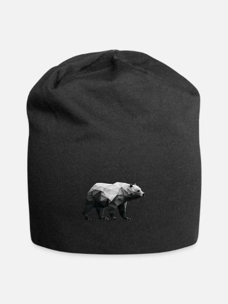 BEAR - Jersey-Beanie - Schwarz