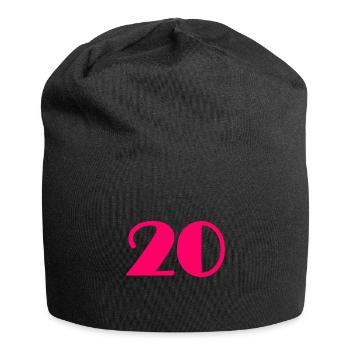 20 ANS,20e ANNIVERSAIRE,ANNIVERSAIRE 20 ANS,20 - Bonnet en jersey - noir - Devant