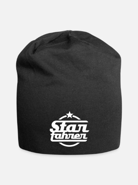 Star Fahrer - Jersey-Beanie - Schwarz