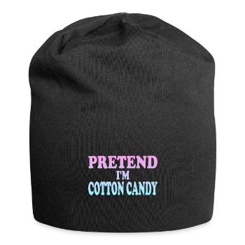 Pretend I'm Cotton Candy - Jersey Beanie - black - Front