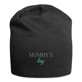 Maman’s boy | Fils Cadeau - Bonnet en jersey - noir - Devant