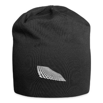 Points géométriques sur la surface d’horizon incurvée - Bonnet en jersey - noir - Devant