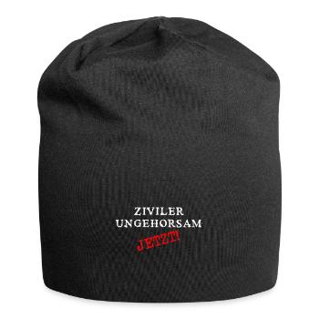 antifa ziviler ungehorsam protest - Jersey-Beanie - Schwarz - Vorne