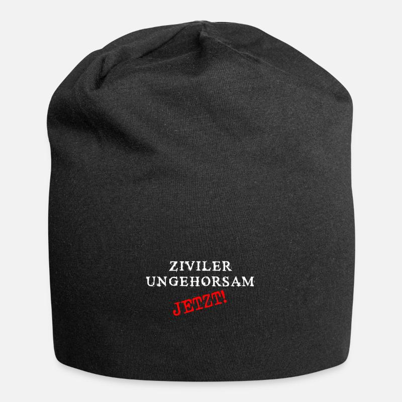 antifa ziviler ungehorsam protest - Jersey-Beanie - Schwarz