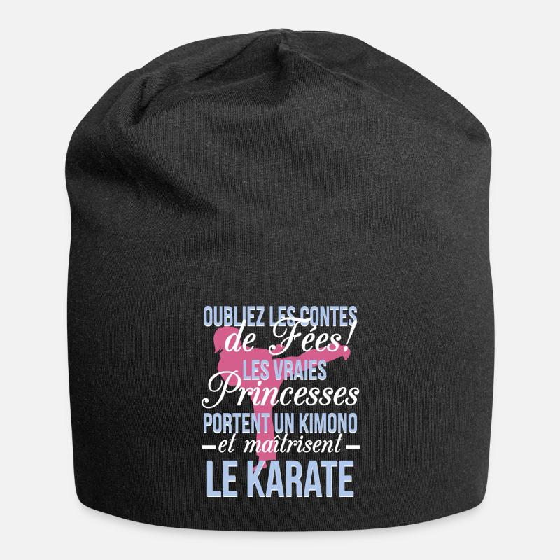 Karate - les vraies princesses - Bonnet en jersey - noir
