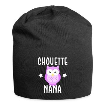 Chouette nana - Bonnet en jersey - noir - Devant