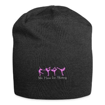 Eiskunstlaufen - Jersey-Beanie - Anthrazit - Vorne