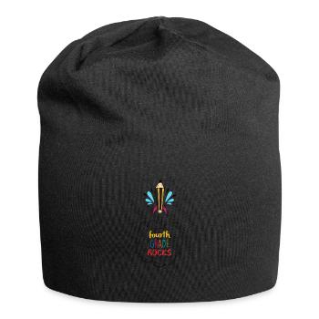 Fourth Grade Rocks Back To School Studying Gifts - Jersey Beanie - black - Front