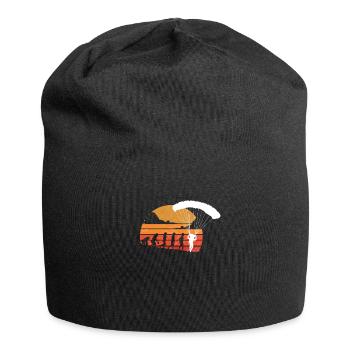 Evolution Of Skydiving Parachuting Skydiver - Jersey Beanie - black - Front