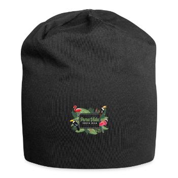 Animaux Pura Vida Flamingo Faune Plages Costa - Bonnet en jersey - noir - Devant