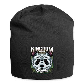 Panda Bear Bamboo Bear Grand cadeau de la faune Panda - Bonnet en jersey - noir - Devant