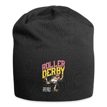 Roller derby t-shirt de sport femmes lutte contre la force - Bonnet en jersey - noir - Devant