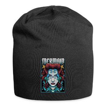 Mermaiding mermaid mythical creature mermaid gift - Jersey Beanie - black - Front