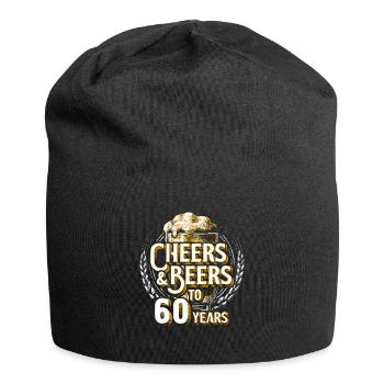 Cheers Beer 60e anniversaire cadeau de 60 ans - Bonnet en jersey - noir - Devant
