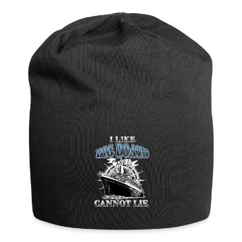 I Like Big Boats Sailing Ship Boating Oceans Sea - Jersey Beanie - black - Front