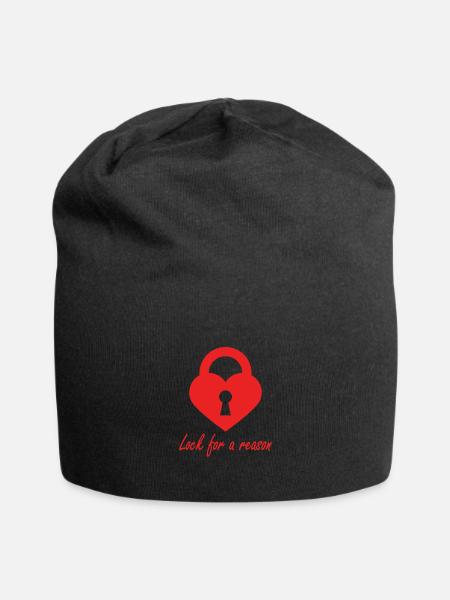 Lock for a Reason - Pour une raison de bloquer - Bonnet en jersey - noir