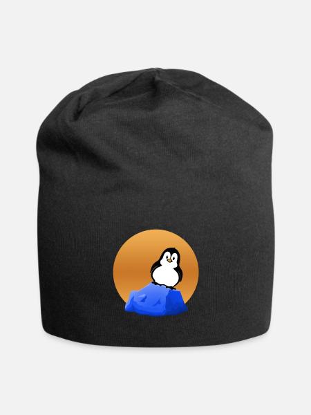 Penguin on the - Penguin on the - Jersey Beanie - black
