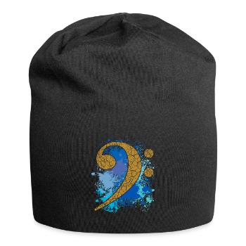 Bass - Bass Key - blue color - Jersey Beanie - black - Front