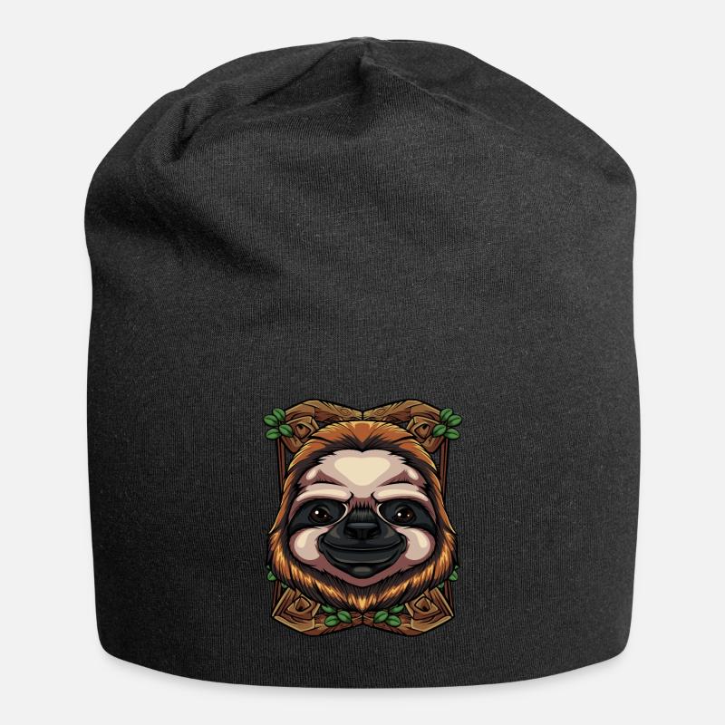 bradipo - Beanie in jersey - nero