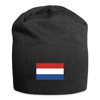 Drapeau Pays-Bas, flag of the Netherlands - Bonnet en jersey - noir - Devant