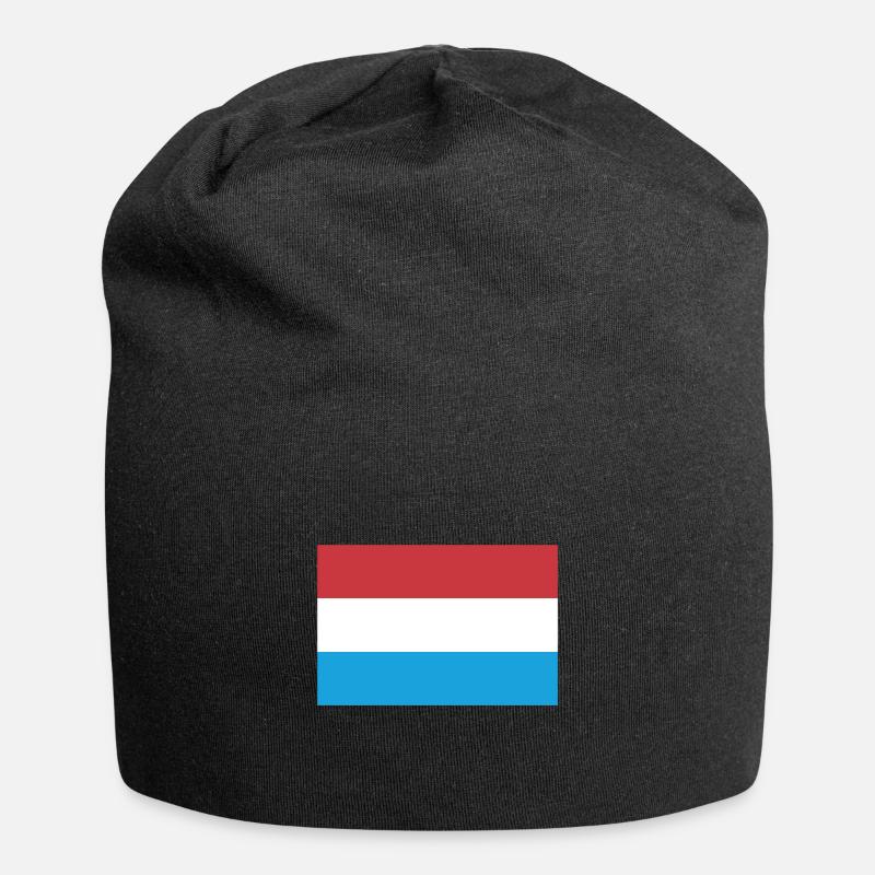 Drapeau Du Luxembourg Pavillon Luxembourg - Bonnet en jersey - noir