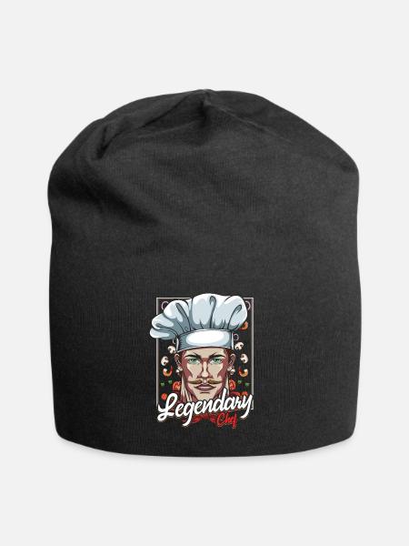 Chefkoch - Jersey-Beanie - Schwarz