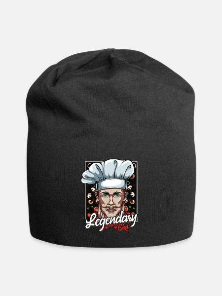 Idée cadeau Chef Chef Cuisine Cuisine - Bonnet en jersey - noir
