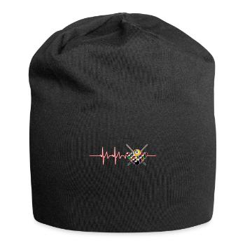 Billiards Hearbeat Snooker Billiardist Nine Balls - Jersey Beanie - black - Front