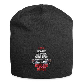 Bowlers Pins Kegelbahn Zehn Pins Bowling-Team - Jersey-Beanie - Anthrazit - Vorne