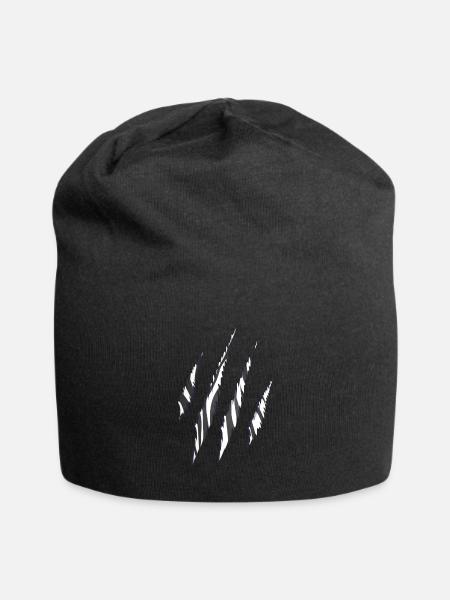 Zèbres motifs griffes motif - Bonnet en jersey - noir